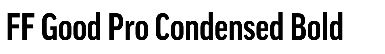 FF Good Pro Condensed Bold